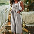 thumbnail image 2 of Penkiiy Combinaisons pour Femmes Mode Été Décontracté Camisole Sans Manches Combinaison Grise TG Combinaisons, 2 of 8