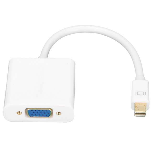 Herwey Mini Adaptateur DisplayPort vers VGA Convertisseur DP 10bit 162MHZ pour Projecteur Ordinateur
