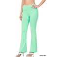 thumbnail image 1 of CHUANK Womens & Plus Stretch Cotton Fold-Over High Waist Bootcut Workout Flared Yoga Pants, 1 of 4