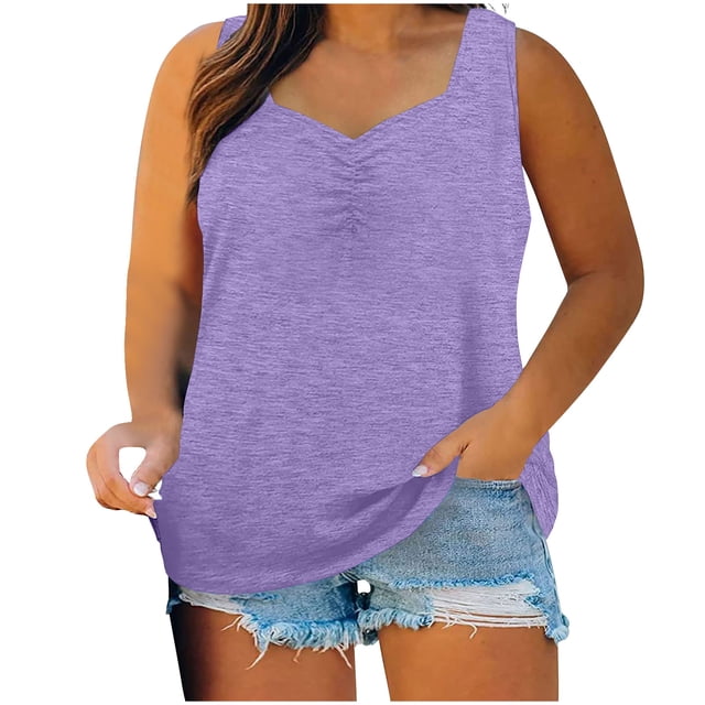 Birdeem Camisole pour Femmes Mode pour Femmes Couleur Unie Sans Manches à Col en V Camisole