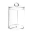 thumbnail image 1 of Home Textile Storage product category and title Pad Holder Transparent Jar For Makeup Storage Organizer For Bathroom And Dressing Table, 1 of 3