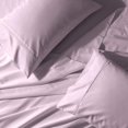 thumbnail image 1 of Royal Tradition Solid 300-Thread-Count, 100-Percent Cotton Percale Queen Bed Sheets Set, Lilac, 1 of 4