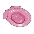 thumbnail image 4 of Esquirla Sitz Bath Multipurpose Sturdy Anti Overflow Soak Pan for Bathroom Dorm Hotel Pink, 4 of 8