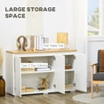 thumbnail image 4 of HOMCOM Storage Cabinet Sideboard Buffet Cabinet with 3 Doors White, 4 of 10