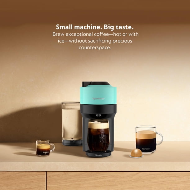 Nespresso Vertuo Pop+ Coffee and Espresso Maker by Breville, Aqua