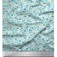 thumbnail image 1 of Soimoi Modal Satin Fabric Floral Shirting Print Sewing Fabric Yard 42 Inch Wide, 1 of 3