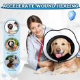 thumbnail image 3 of Dog Elizabethan Collar, Clear Visibility Prevent Licking Biting Pet Cone Collar  For Post Surgery Green,Black, 3 of 8