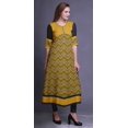 thumbnail image 3 of Bimba Kurti Longue Imprimée pour Femmes Robe Anarkali Indienne Haut Tunique Décontracté, 3 of 5