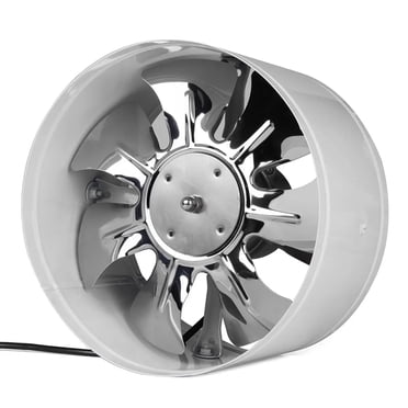 Survolteur Ventilateur à Conduit en Ligne 220V, Ventilateur d'Évacuation, Évent de Refroidissement d'Air, Blanc - 4 Pouces
