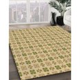 thumbnail image 3 of Ahgly Tapis de Zone Rond Lavable en Machine Intérieur Transitionnel Brun Doré Foncé, 8 Pieds Rond, 3 of 7