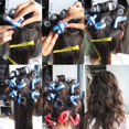 thumbnail image 4 of Hair Foam Curler Roller Set 10 Twist Curls Flexi Rods Reusable Cable Ties/Wrap to Organize Cords Length 9.5" Random Color, 4 of 6