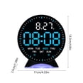thumbnail image 3 of Digital Alarm Clock with Date, Temperature Display, DST, Brightness Control, Dual Power, LED Screen, 3 of 8