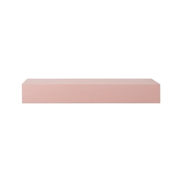 Hometrends Nellie Float Display Shelf, Pink Blush Finish, Space Saving , 18 x4.50in