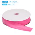 thumbnail image 2 of Unique Bargains Velvet Ribbon 1 1/2 Inch x 10 Yard Single Face Spool Silky DIY Crafts Gift Wrapping Bow Decoration Pink, 2 of 5