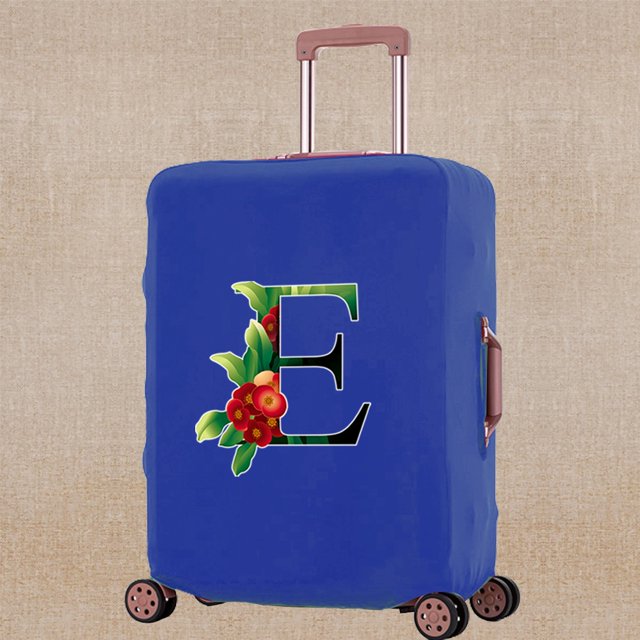 Luggage Cover Elasticity Thicken Travel Accessory Covers Flower Color Print Trolley Protective Case Apply To 18-32 Inch Suitcase 8Flower color E S (18-21inch)
