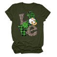 thumbnail image 3 of Meichang T-Shirts Joyeux Jour de la Saint-Patrick pour Femmes, Col Rond, Manches Courtes, Coupe Ample, Soldes 2025, 3 of 4