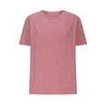 thumbnail image 4 of FAIWAD T-Shirts à Manches Courtes pour Femmes Été Col Rond Manches Courtes Grande Taille T-Shirts Décontractés Plage Vacances Basiques, 4 of 6