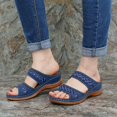 thumbnail image 3 of Women Chic Sandals Pure-color Flower Printed Slippers Open Toe Breathable for Summer Beach, 3 of 7