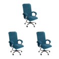 thumbnail image 4 of VONKY 3pack/lot Chair Cover Thickened And Anti-Skid Stay Securely In Place For Added Dust-proof Polyester peacock blue L 3Set, 4 of 6