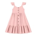 thumbnail image 4 of Robes Fille Robe Florale pour Filles Robes d'Anniversaire pour Filles Robe d'Été Robe de Princesse Robes pour Tout-Petites Filles 3-4 Ans Mode Fille, 4 of 5