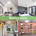 thumbnail image 4 of 54/96/136LED Solar Ceiling light Smart Indoor Solar Pendant Light with Remote Control 6500K Adjustable Brightness Timing Function IP65 Waterproof Solar Shed Lamp for Shed Porch Garage Gar, 4 of 10