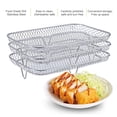 thumbnail image 4 of CUITING Air Fryer Rack for Ninja DZ201 Foodi and Ninja DZ401 Foodi Stackable Square Rack Stainless Steel Multi-Layer Dehydrator Air Flow Rack Air Fryer Accessories, 4 of 10