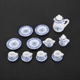 thumbnail image 2 of Greensen Porcelain Tea Miniature,1:12 Dollhouse Kitchen Miniature 15pcs Porcelain Flower Tea Cup Set Decor Collection, Tea Dollhouse Miniature, 2 of 8