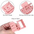 thumbnail image 1 of Ruiboury 6pcs Plastic Strong Hold Matte Hair Clamps Fashionable Style Wide Application Durable Convenient pink blue 1Set, 1 of 6