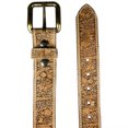 thumbnail image 3 of Zelikovitz Embossed Full Grain Leather Belt - Wildlife 1.5", 3 of 5