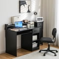 thumbnail image 2 of Costway 22" Wide Computer Desk Writing Study Laptop Table w/ Drawer & Keyboard Tray Black, 2 of 10