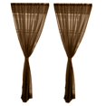 thumbnail image 1 of veasfak 2 Panel Kitchen Curtain Door Window Voile Drape Coffee - 200x200cm Coffee 100x200cm, 1 of 9