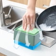 thumbnail image 2 of Kitchen Soap Dispenser with Sponge Holder and Drain Pan – 350 mL Automatic Liquid Dispenser for Sink, ABS Material, Transparent Container, 2 of 9