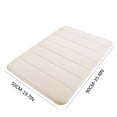 thumbnail image 3 of Feltree Absorbent Memory Foam Bath Mat 50x90cm, Soft Shower Rug with Non-Slip Backing, Quick-Dry Floor Carpet for Bathroom Bedroom Decor, 3 of 6