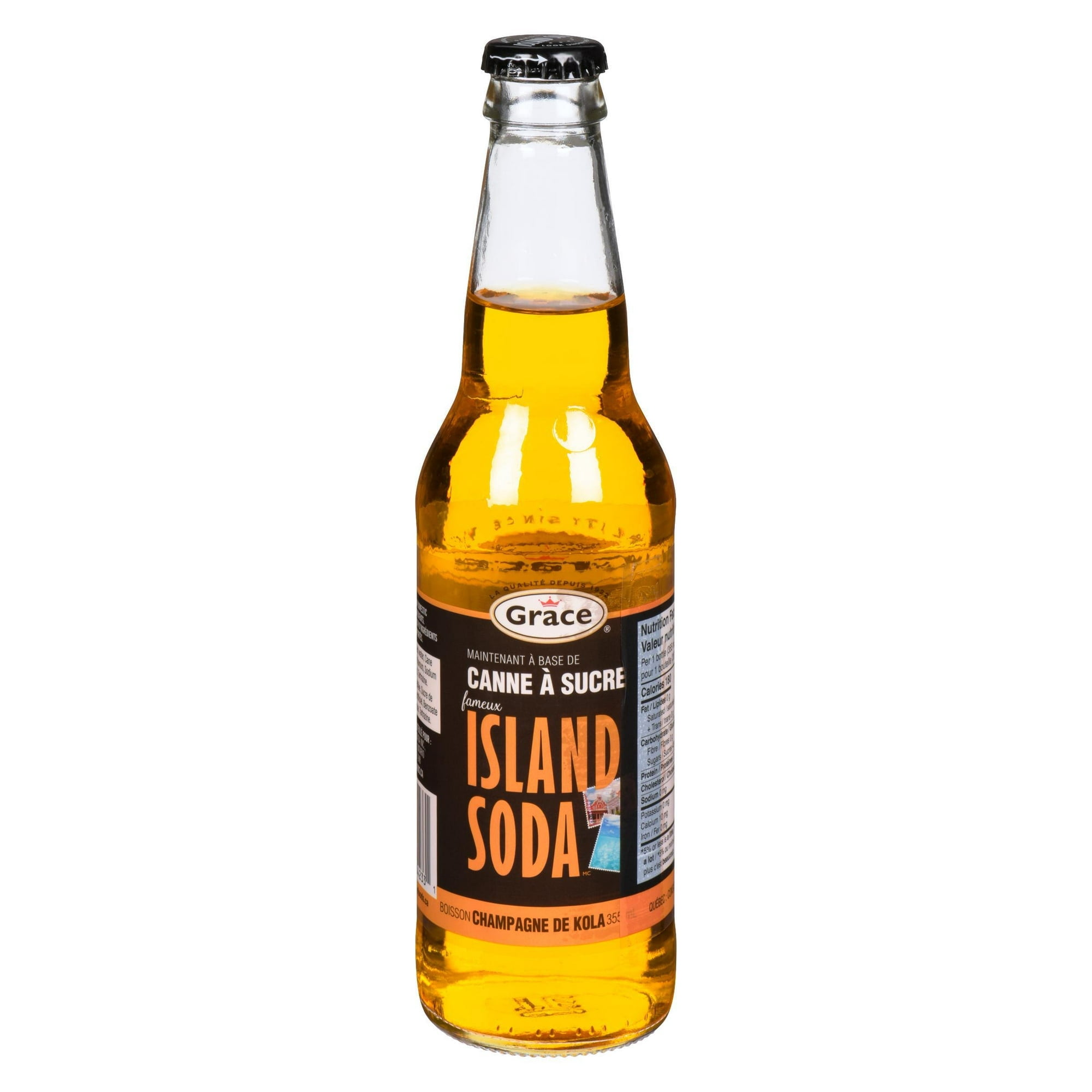 Grace Island Soda Kola Champagne, 355ml bottle