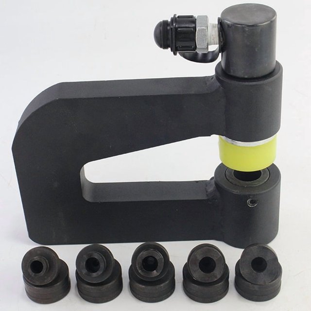 Hydraulic Cable Bridge Hole Punch Down Tools Hole Diggers 150mm Throat 6-35mm