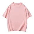 thumbnail image 5 of Men T Shirts Male Summer Pure Oversized Shirt Solid Color Large Size Short Sleeve Round Shoulder Top, 5 of 5