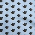thumbnail image 1 of oneOone Velvet Light Dusty Blue Fabric Tea Kettle Craft Projects Decor Fabric Printed By The Yard 58 Inch Wide-W2, 1 of 4