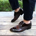thumbnail image 4 of TIMIFIS Men's Dress Shoes Formal Oxford Shoes Classic Lace Up Derby Shoes ummer, 4 of 5