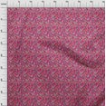 thumbnail image 4 of oneOone Polyester Spandex Magenta Fabric Kalamkari Craft Projects Decor Fabric Printed By The Yard 56 Inch Wide, 4 of 5