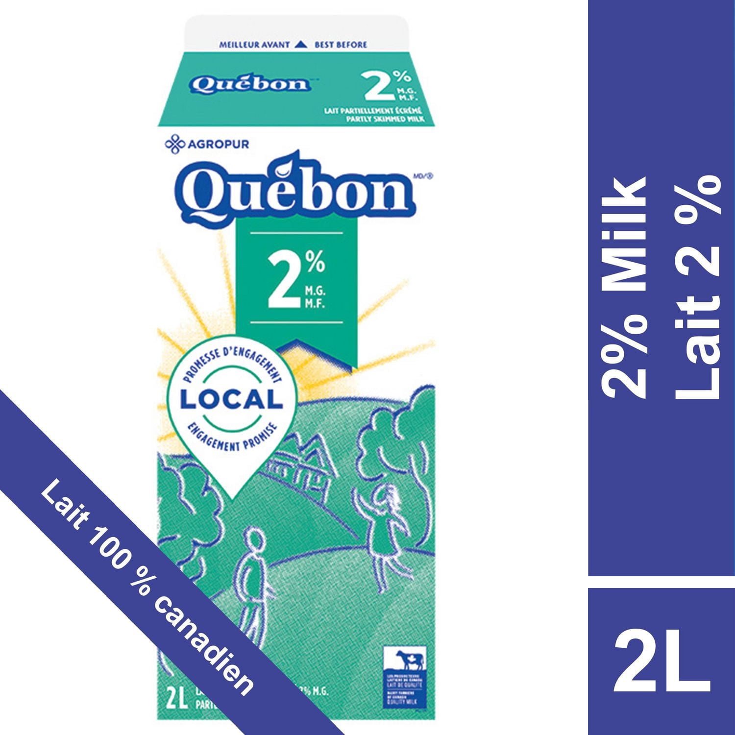 Québon Lait Partiellement Écrémé 2 %