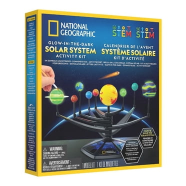 National Geographic: Glow in the Dark Solar System – Educational STEM Kit for Kids Ages 6+
