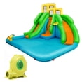 thumbnail image 1 of Gymax Kids Inflatable Water Park Bounce House 2 Slide w/Climbing Wall, 1 of 6