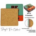 thumbnail image 4 of Inkdotpot Set of 6 Drink Coasters DecorativeNon,SlipCork Base4-inch Square PrintedCoastersEasy Clean- Motivational Quotes, 4 of 8