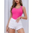 thumbnail image 4 of Charmo Women's Camisole Stretch Cotton Racerback Tank Top Shelf Bra Undershirt Cami, 4 of 5