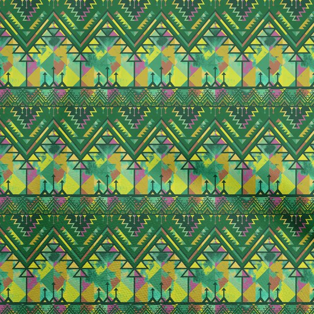 oneOone Cotton Jersey Green Fabric African Aztech Sewing Craft Projects Fabric Prints By Yard 58 Inch Wide
