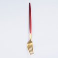 thumbnail image 1 of Zhuge 4Pcs Dinner Forks Stainless Steel Silverware Forks Modern Flatware Cutlery Forks-Gond Red, 1 of 5