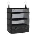 thumbnail image 1 of Home Textile Storage Organizer for Travel and Closet – Foldable Hanging Luggage Shelves with Large Capacity Pack More In Your Suitcase for Travel or Hanging, 1 of 3