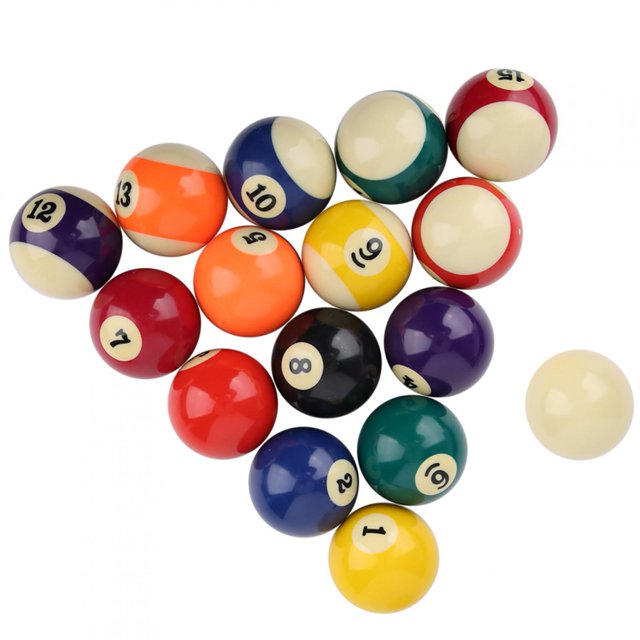 Resin Billiard Ball, Billiard Pool Ball Set, Durable for Game Rooms Bars