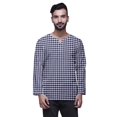 thumbnail image 1 of Atasi Traditional Short Kurta For Men Keyhole Neck Casual Cotton SlubShirt, 1 of 1