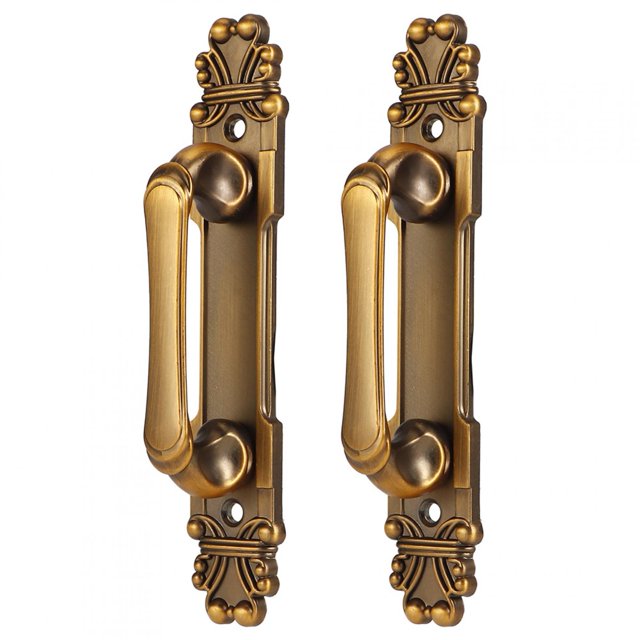 Heaveant Door Handle, 2Pcs/Set European Style Antique Zinc Alloy Door Pull Handle Cabinet Hardware Accessory